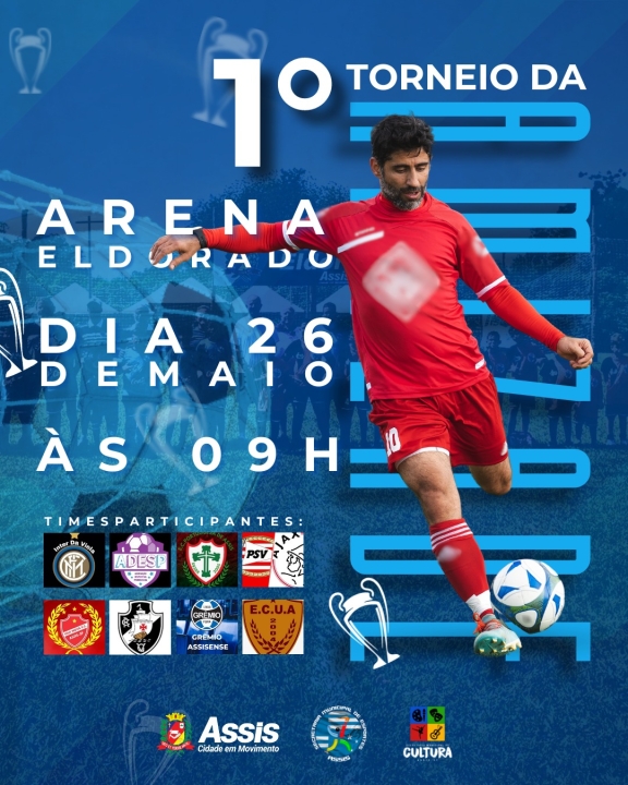Assis realiza o 1º Torneio da Amizade na Arena Eldorado neste domingo, dia 26