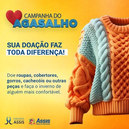 Participe da Campanha do Agasalho da Prefeitura de Assis