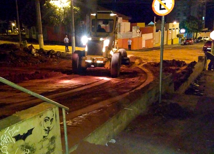 Desta vez a região contemplada foi a Rua Barão do Rio Branco com a Travessa Mauá