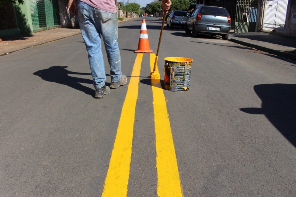 Pintura nas ruas da Vila Ribeiro