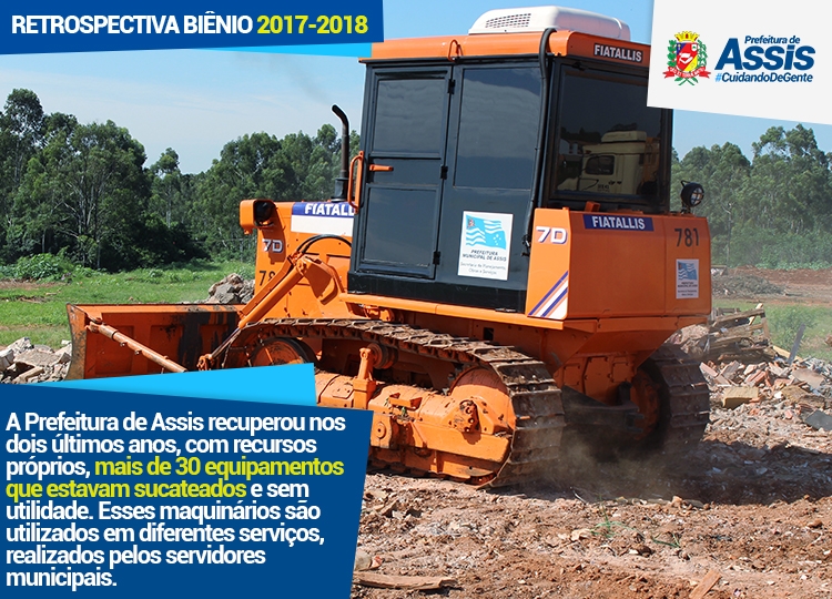 Equipamentos recuperados e adquiridos 