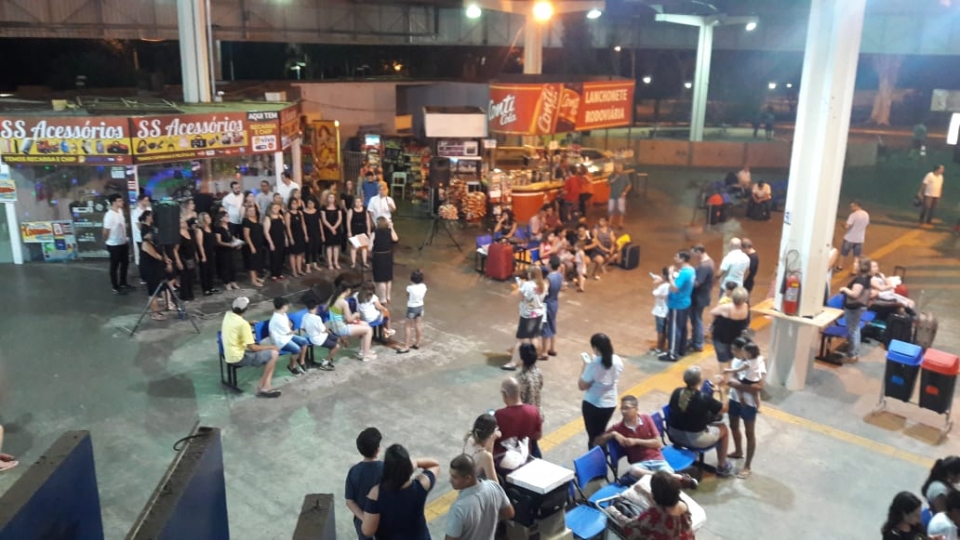 Coral Jubilate na Rodoviária