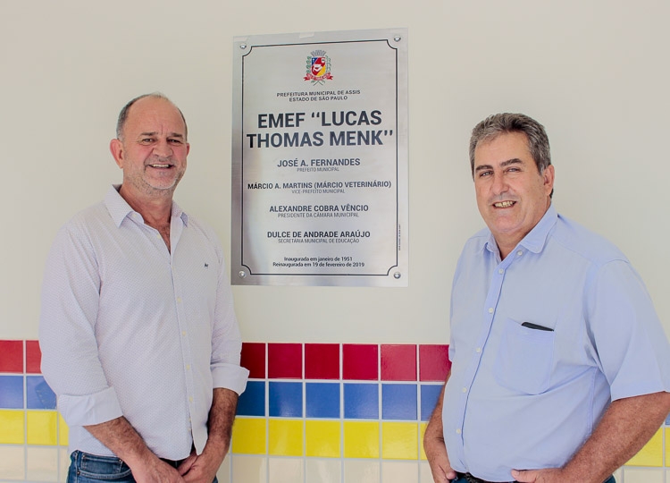 Prefeito de Assis José Fernandes e Vice-Prefeito de Assis Márcio Veterinário