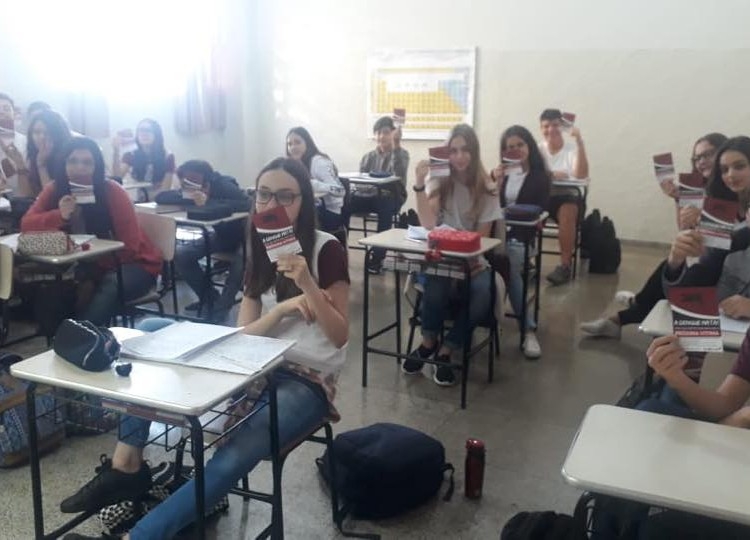 Alunos do colégio Santa Maria