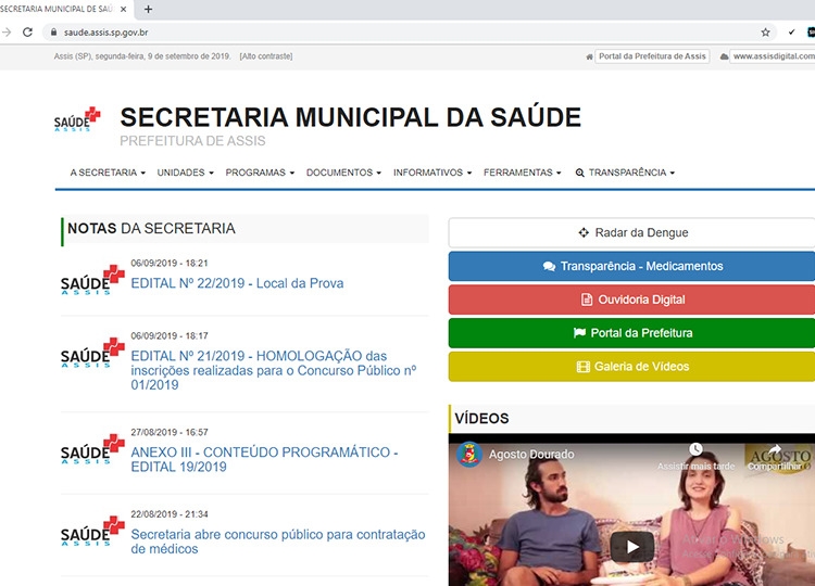 Agendamento para consultas e exames na saúde 