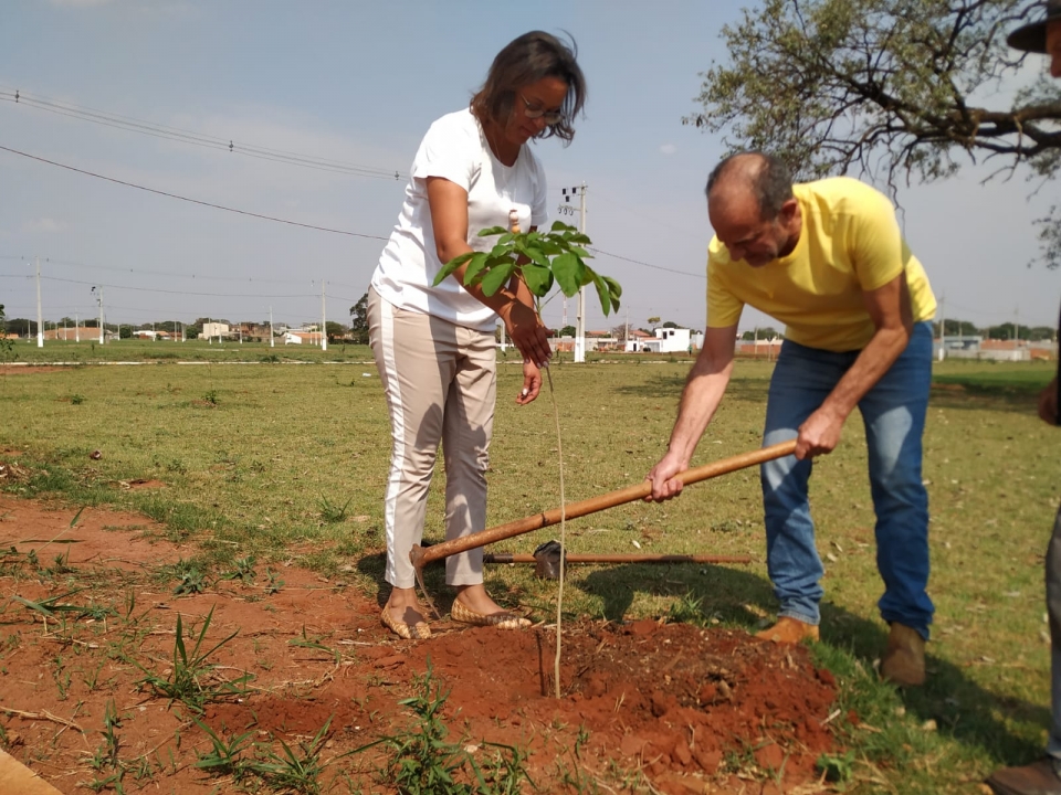 Prefeitura comemora Dia da Árvore com plantio de  ipês no Jardim Valença 