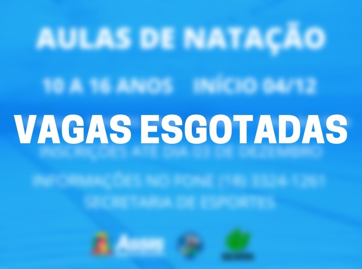 Esgotadas as vagas para aulas de natação no Ecoparque
