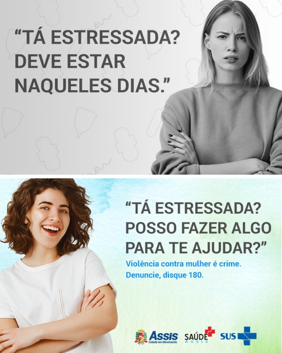Homens, vocês podem mudar essa realidade! Mulheres, vocês não estão sozinhas!