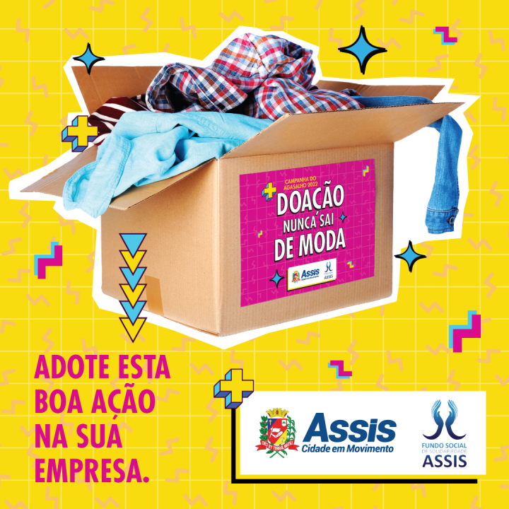 Doação nunca sai de moda!