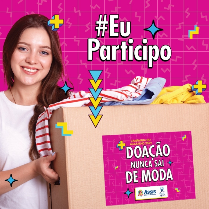 Participe da Campanha do Agasalho, porque doação nunca sai de moda!