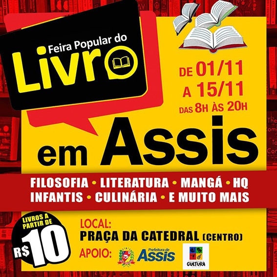 Assis recebe novamente a ‘Feira do Livro’