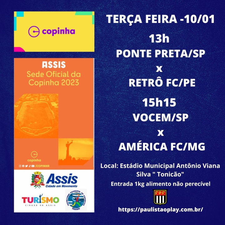 VOCEM estreia na Copinha nesta quarta-feira, no Tonicão