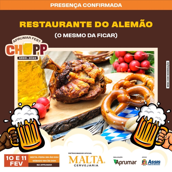 A primeira edição do Aprumar Fest Chopp está repleta de atrações! 🍻🥨🍖