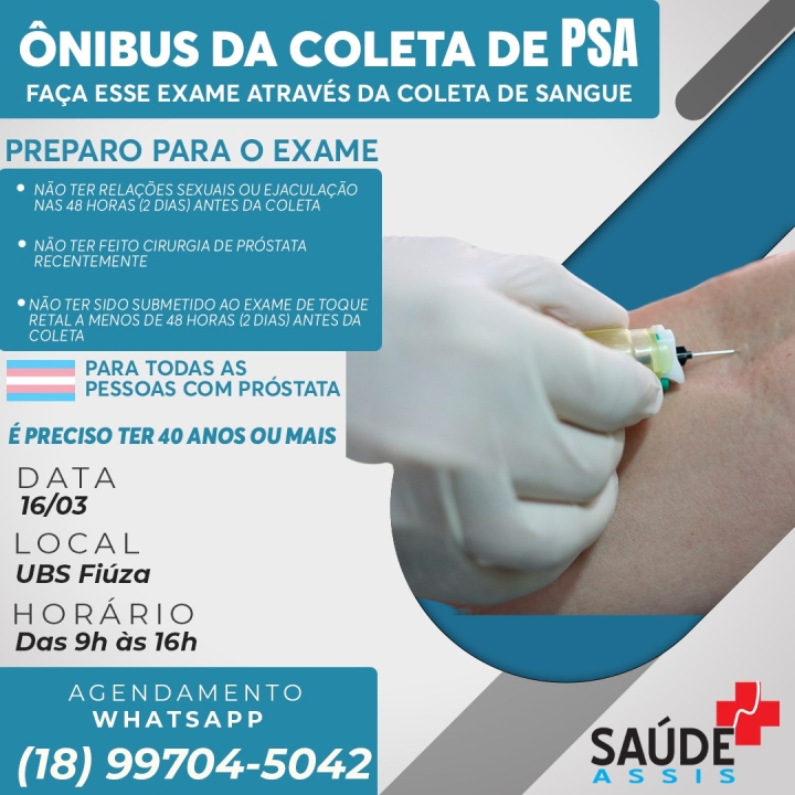 SAÚDE EM MOVIMENTO: O Ônibus do PSA retorna a Assis 