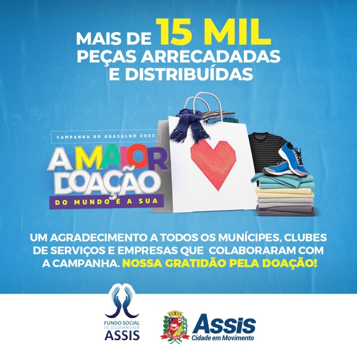 Sua doação fez toda a diferença!