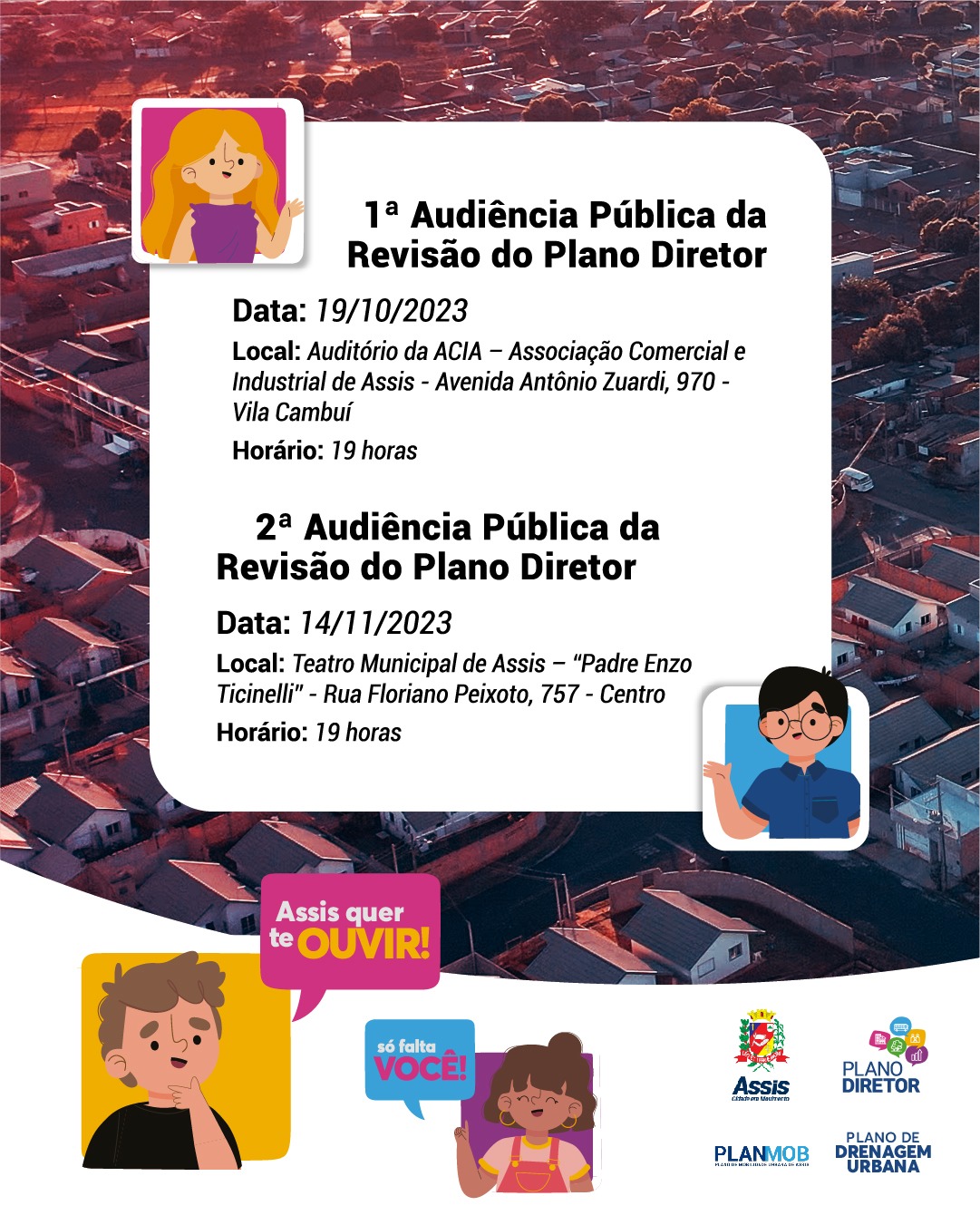 Audiências Públicas da Revisão do Plano Diretor