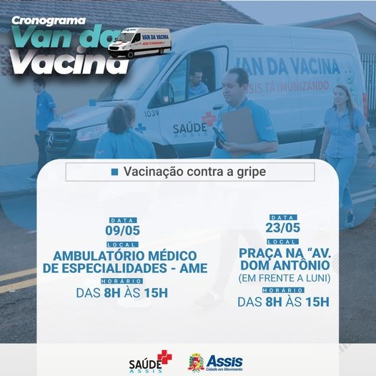 Cronograma da Van da Vacina