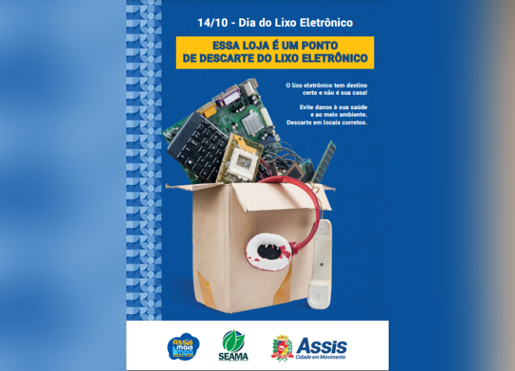 Prefeitura promove ação em parceria com ACIA alusivo ao Dia Internacional do Lixo Eletrônico