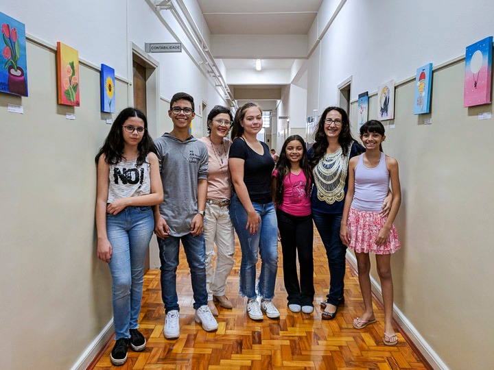 Alunos do CEDET expõem suas obras no Paço Municipal