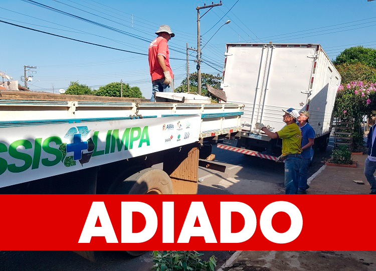 Coleta do caminhão Assis + Limpa é adiada por conta da chuva