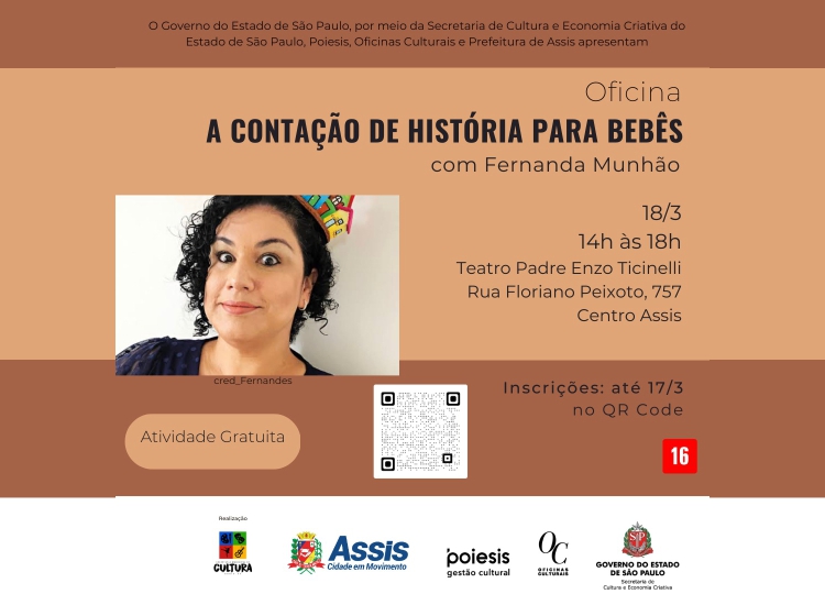 CULTURA realiza oficina ‘A Contação de História Para Bebês’