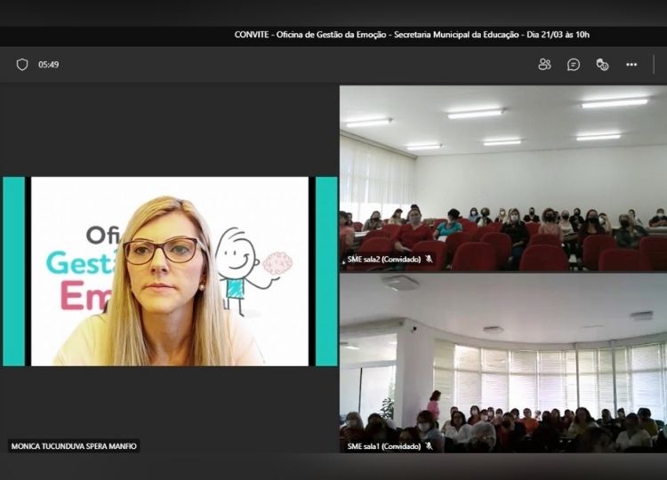 EDUCAÇÃO EM MOVIMENTO: Equipe técnica da Secretaria Municipal da Educação participa da ‘Oficina de Gestão da Emoção’