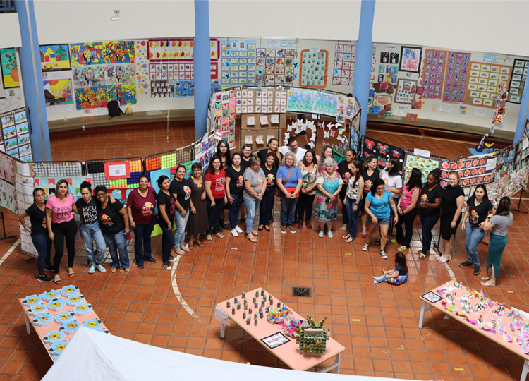 Mostra de Arte: Escola Infantil Prof. José Santilli Sobrinho exibe trabalhos feitos por alunos