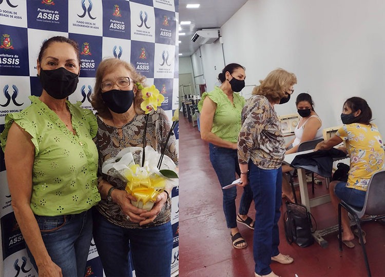 Vice-presidente do Fundo Social acompanha in loco projetos solidários ministrados pelo órgão em Assis