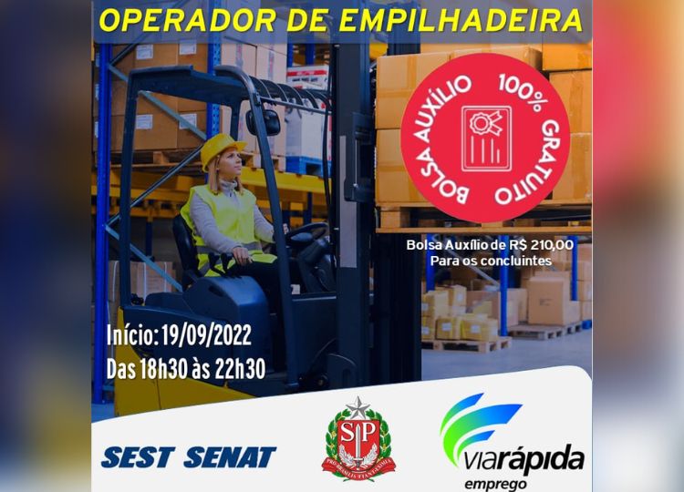 Programa Via Rápida oferece vagas de cursos profissionalizantes com bolsa-auxílio de R$ 210