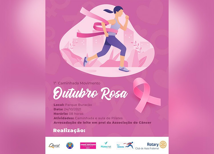 Domingo tem ‘Caminhada Rosa’ no Parque Buracão