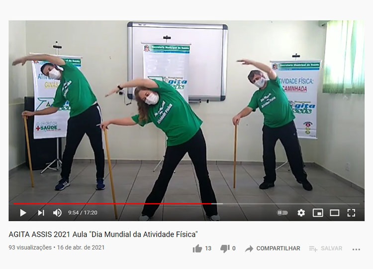 Agita Assis mantém atividades físicas através de aulas online