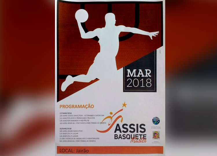 Basquete Master será neste final de semana no Jairão