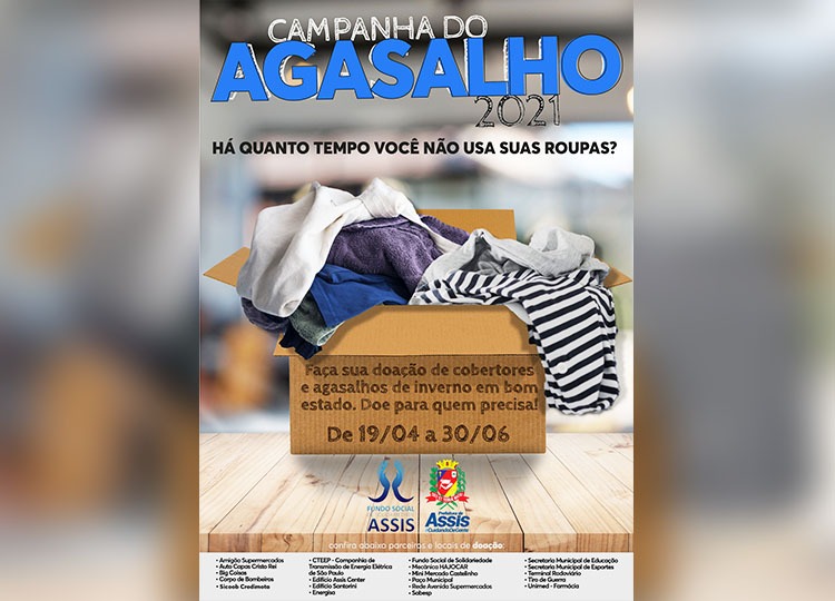 Fundo Social lança Campanha do Agasalho 2021
