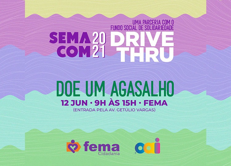 Campanha do Agasalho 2021 - Drive Thru solidário acontecerá na FEMA neste sábado