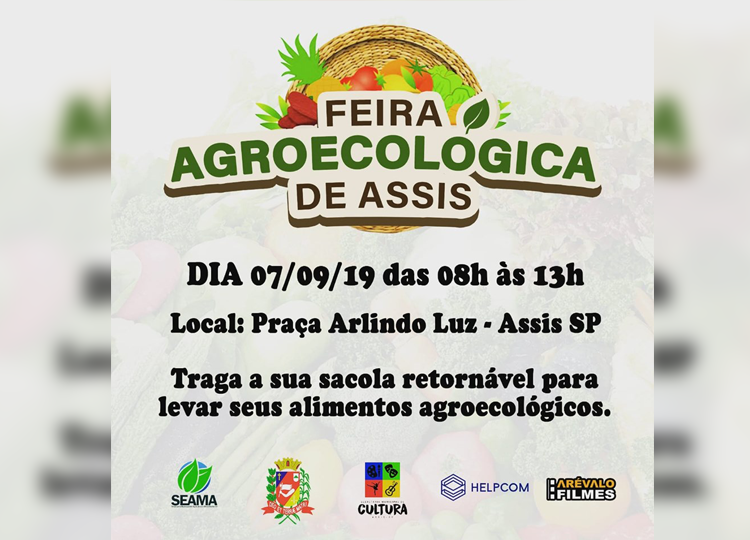 1ª Feira Agroecológica de Assis será neste sábado, 7