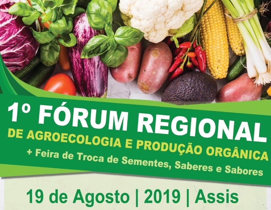 1º Fórum Regional de Agroecologia e Produção Orgânica acontece na segunda-feira, 19