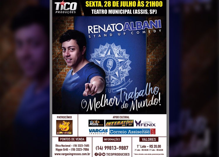 FAC traz para Assis Standy UP Comedy