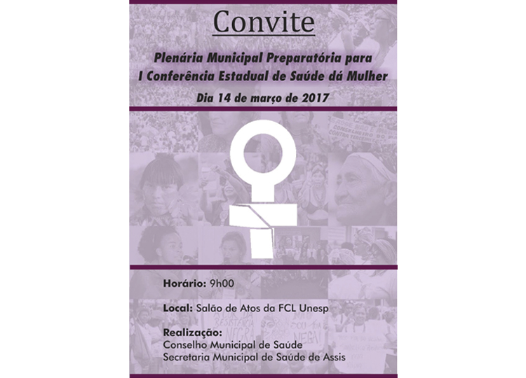 1ª Conferência das Mulheres acontece em Assis nesta terça-feira