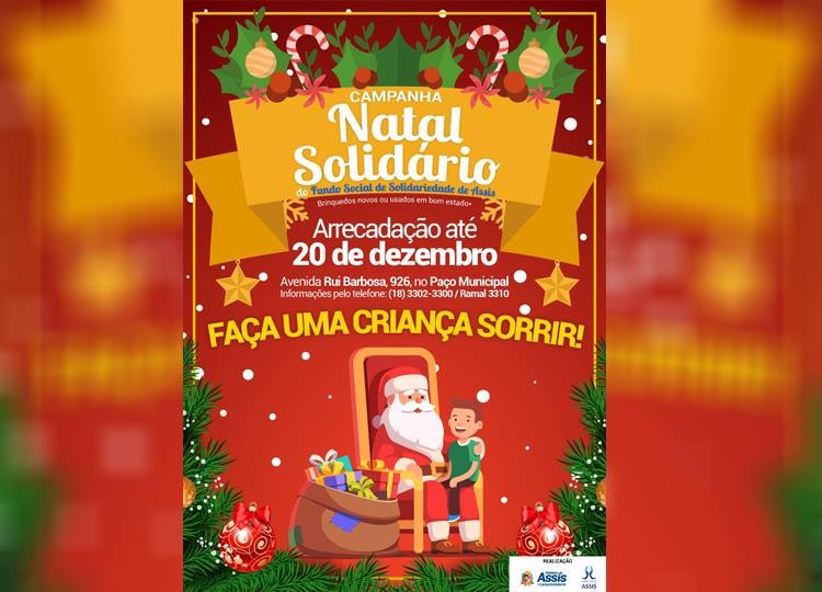 Fundo Social realiza Campanha Natal Solidário
