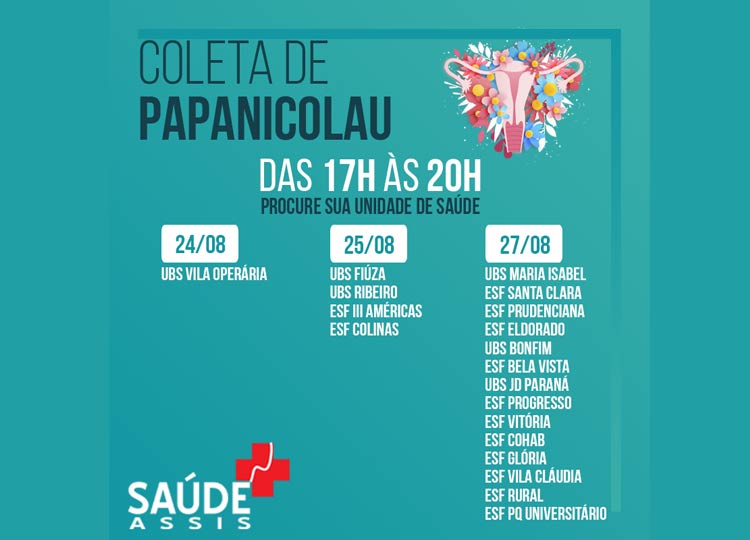 Saúde promove ação de coleta de Papanicolau nesta semana 