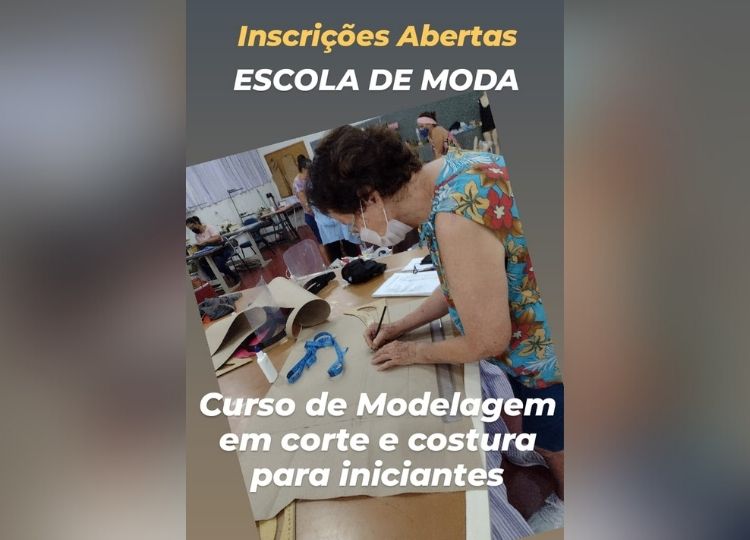 CURSO PROFISSIONALIZANTE EM MOVIMENTO: Fundo Social abre inscrições para a ‘Escola da Moda’