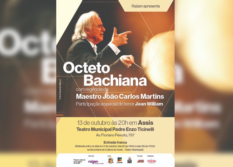 Concerto musical acontece em 13 de outubro no Teatro Municipal