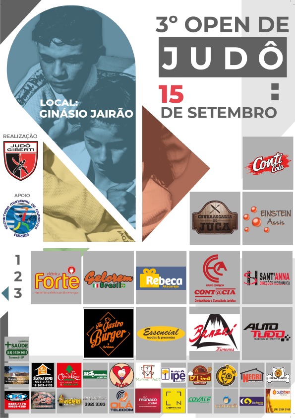 Assis sedia 3º Open de Judô neste sábado, 15