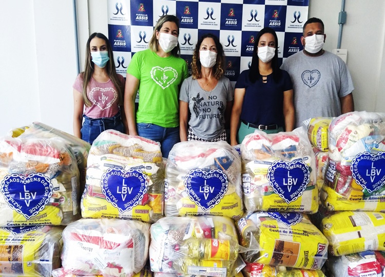 CIDADE EM MOVIMENTO : Fundo Social recebe 100 cestas básicas da LBV – Legião da Boa Vontade