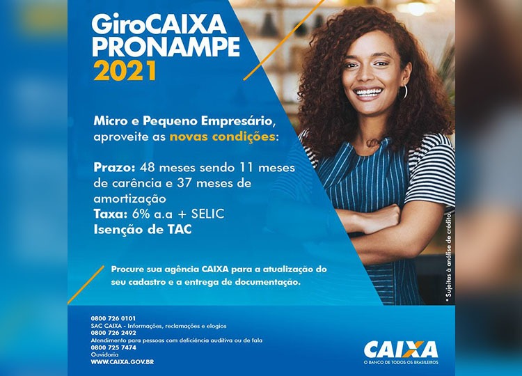 SEBRAE AQUI comunica: Prazo para solicitação da linha de crédito do Programa Nacional de Apoio às Microempresas e Empresas de Pequeno Porte (PRONAMPE) termina nesta sexta-feira, 23