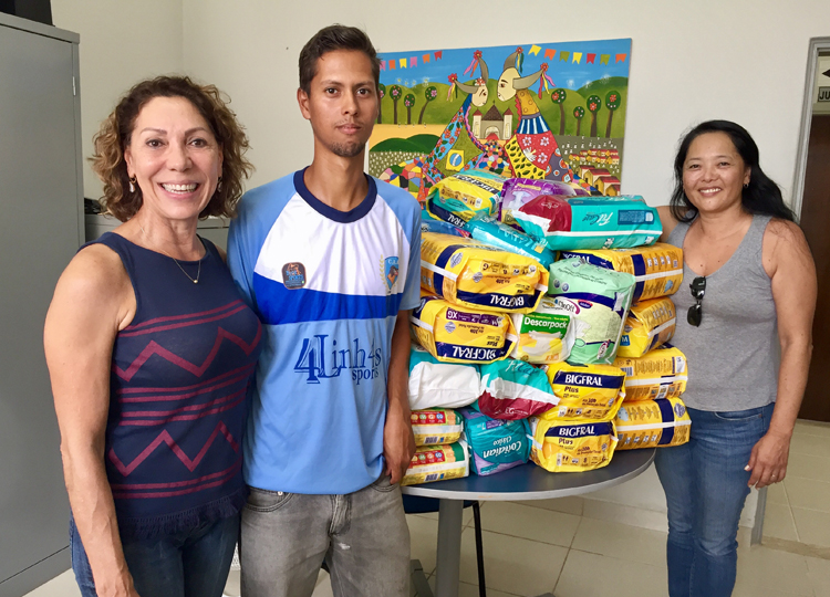 Fundo de Solidariedade recebe doação de fraldas geriátricas