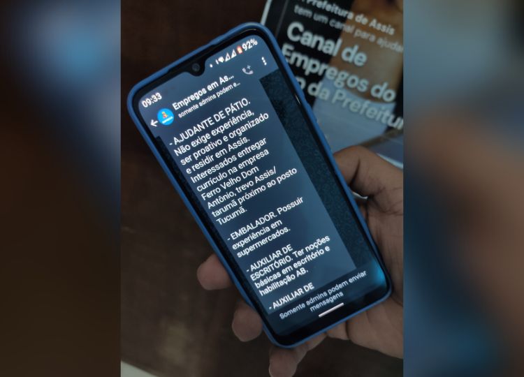 Grupos temáticos de WhatsApp da Prefeitura são importantes ferramentas para a população de Assis
