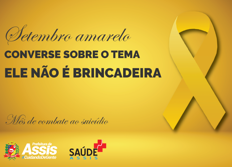 Saúde de Assis adere ao Setembro Amarelo