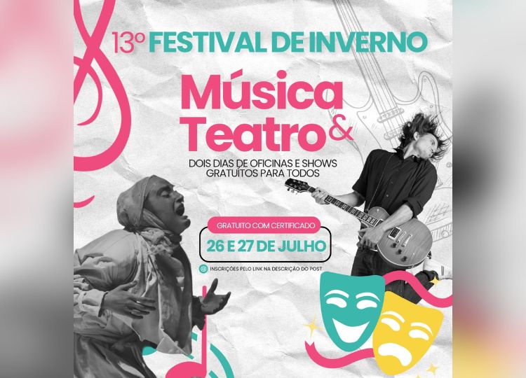 Cultura promove o 13º Festival de Música de Inverno