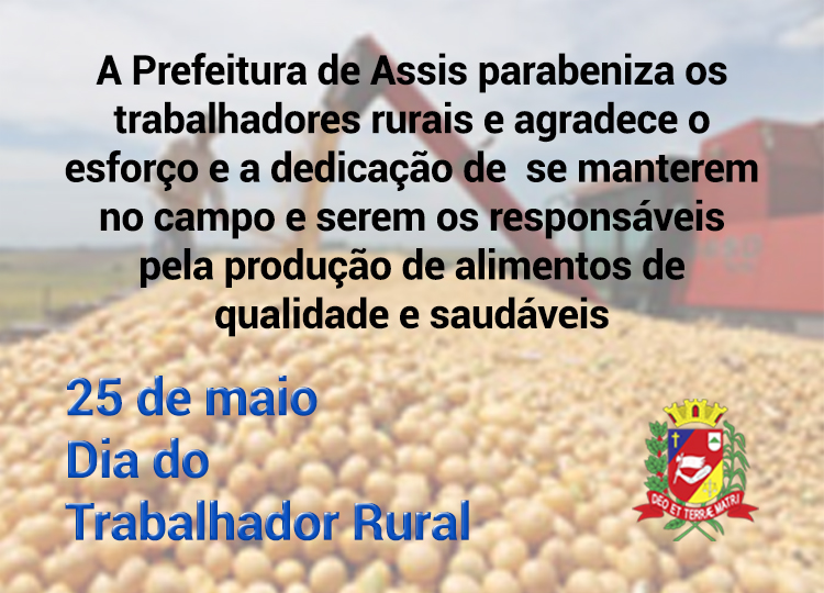 25 de maio Dia do Trabalhador Rural